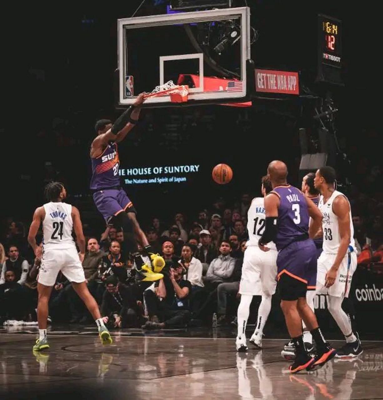 篮网险胜黄蜂，艾顿送出助攻